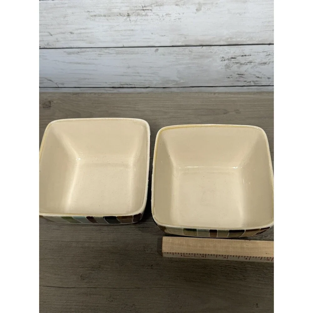Set Of 2 Table Tops Lifestyles Jentry Hand Painted And Hand Carved Bowls